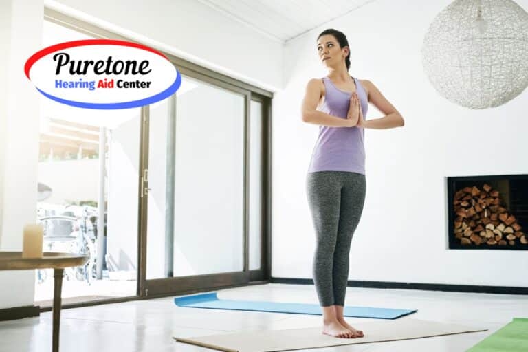 fit woman doing yoga